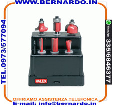 FRESE DA LEGNO SERIE 6 PEZZI CODOLO 6MM VALEX PER FRESATRICE VERTICALE 1461689