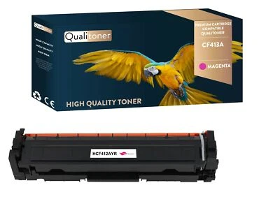 Toner pour HP CF413A Compatible (Magenta) x1 QUALITONER - Photo 1/4