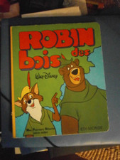 Robin des bois Walt Disney Livre carton Hachette EDI-MONDE 1984 vintage 6 pag