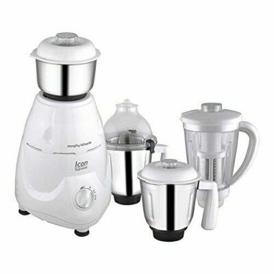 New Morphy Richards Icon Supreme 750 Watt 230 V Mixer Grinder With 4 Jars White 