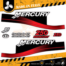 Decalcomania Adesivi Motore Fuoribordo Mercury 250 cv - Four Stroke EFI B