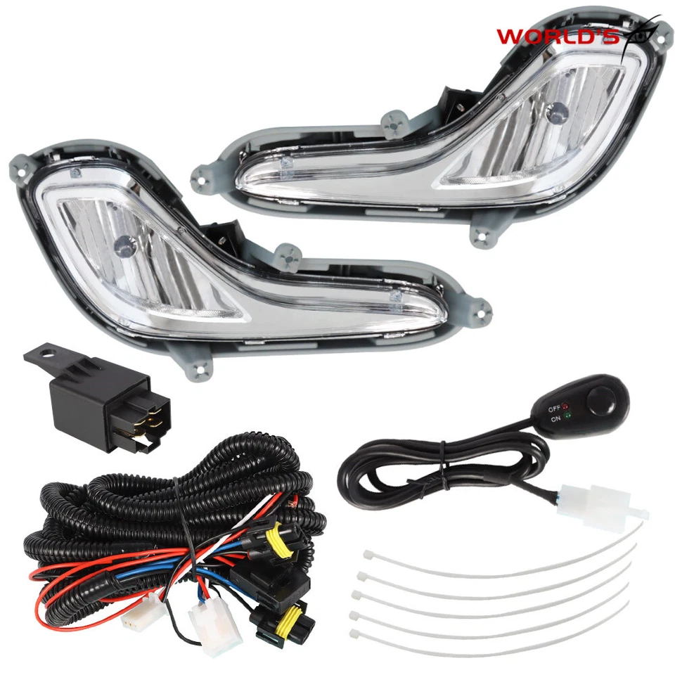 Luces antiniebla lámpara de parachoques + interruptor para Hyundai Accent sedán/hatchback 2012-2017 Foto 3 de 4
