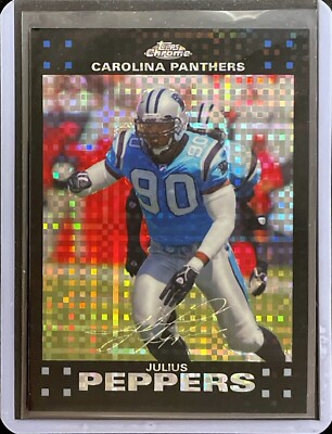 Julius Peppers - Black XFractor - 2007 Topps Chrome Football #TC38