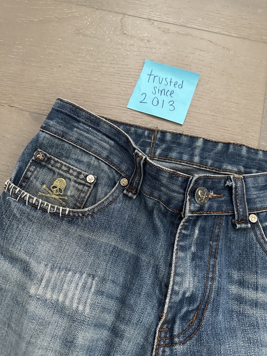 Mastermind Japan Mindblow Jeans Size 30x31 Blue Distressed Mastermind Japan Mindblow Jeans Size 30x31 Blue Distressed