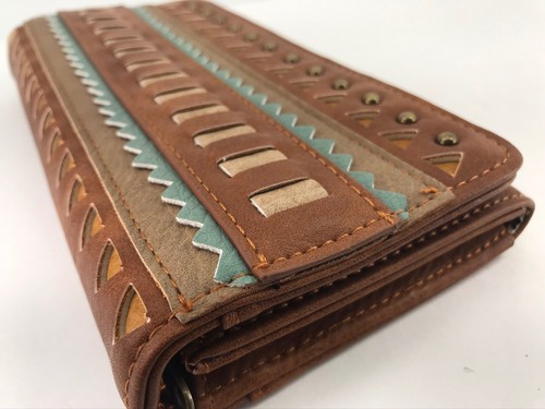 Women's Wallet, Bandana by American West Wallet, Brown, $42 MSRP🐎 - Picture 6 of 11