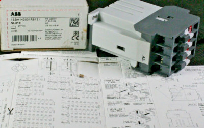 One (1) ABB NL31E-81 Contactor Relay 24 V DC 1SBH143001R8131 Bulgaria NEW