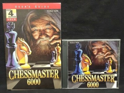 Chessmaster 6000 (PC, 1998) Windows 95/98 game + manual - Mint Disc 1 Owner !