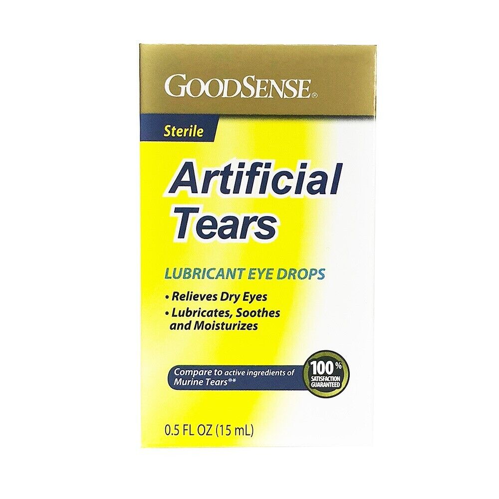 Sterile Artificial Tears Lubricant Eye Drops, 0.5 fl. oz. 