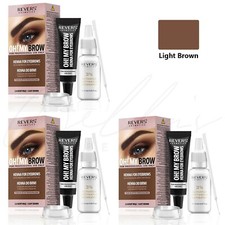 REVERS Henna Eyebrow Kit with Dye and Activator - Light Brown *PACK OF 3*