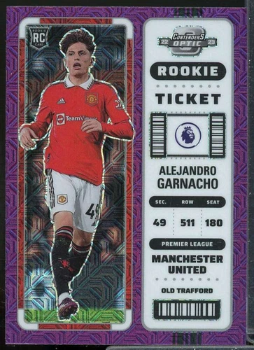 Alejandro Garnacho 2022 Contenders Optic English Premier League Red Mojo #299 