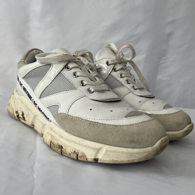 Love moschino trainers SIZE 41 White Lace Up Chunky Sole Women’s  UK