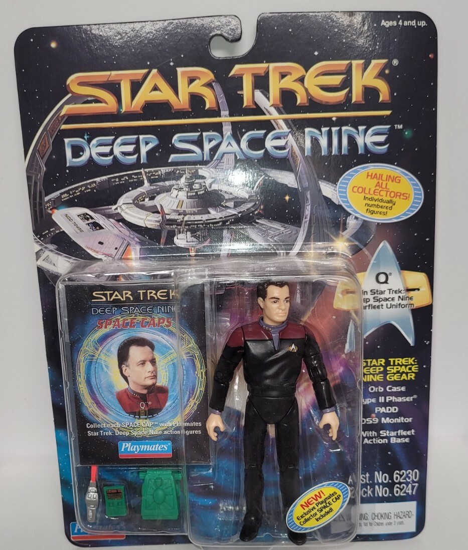 Vintage Star Trek deep space nine action figure Q in sealed