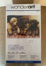 WonderArt Latch Hook Kit  426166  NEW  Lab Puppies