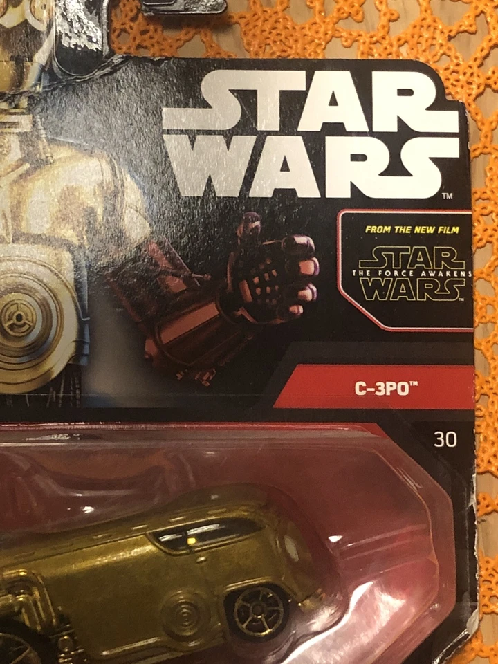 Star Wars C-3PO Hot Wheels Disney Mattel Auto Giocattolo - Immagine 4 di 4