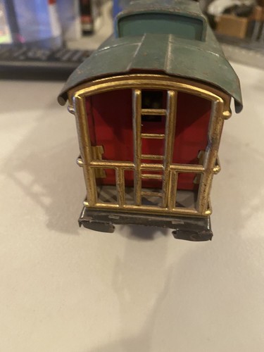 Vintage Tinplate Lionel Prewar O Gauge 807 Red Caboose 1920s Rare Factory Error - Picture 5 of 7