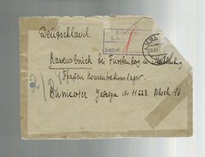 1944 Lublin Poland Cover to Ravensbruck Germany Concentration Camp Y Burniewicz