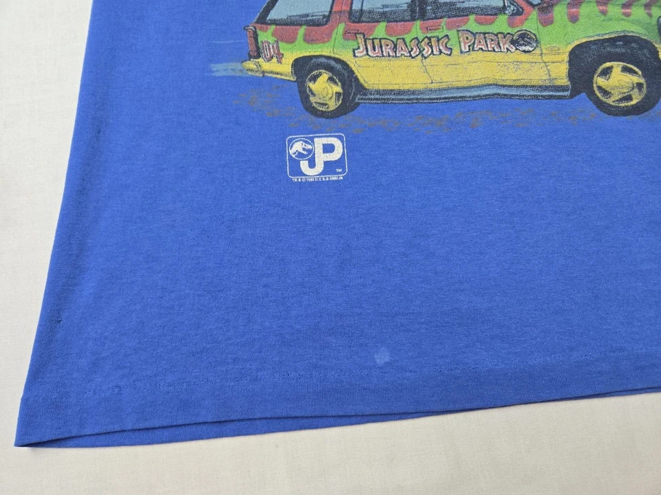 Camiseta Azul Promoción Película Parque Jurásico Vintage Años 90 Niños Jóvenes XL 18-20 Foto 4 de 4