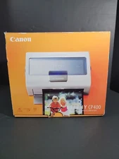 Canon Selphy Compact Photo Printer CP400, Postcard 4x6 Inch Size In White Color