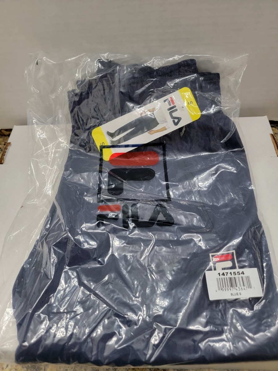 FILA Mens Peacoat Blue Sweatpants Active Straight Leg Track Pants