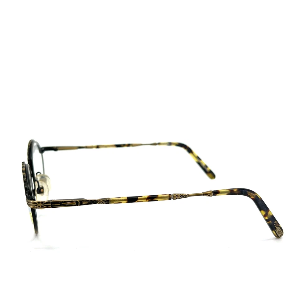 Marco redondo dorado 0229 vintage Dakota Smith ANTIGUO ORO 0240 47-19 140 mm Foto 3 de 4