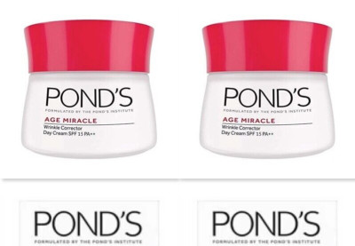 2 Ponds Age Miracle Day Cream Anti Wrinkle Cream Face Moisturizer  1.7OZ NO BOX