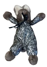 Vintage Easter Bunny Rabbit Fur Mink Montanos American Plush Numbered  1987 Gift