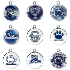 Penn State Glass Cabochon Craft Charms