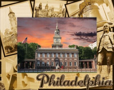 Frame Philadelphia Philadelphia Pennsylvania Laser Engraved Wood Picture Frame Landscape ...
