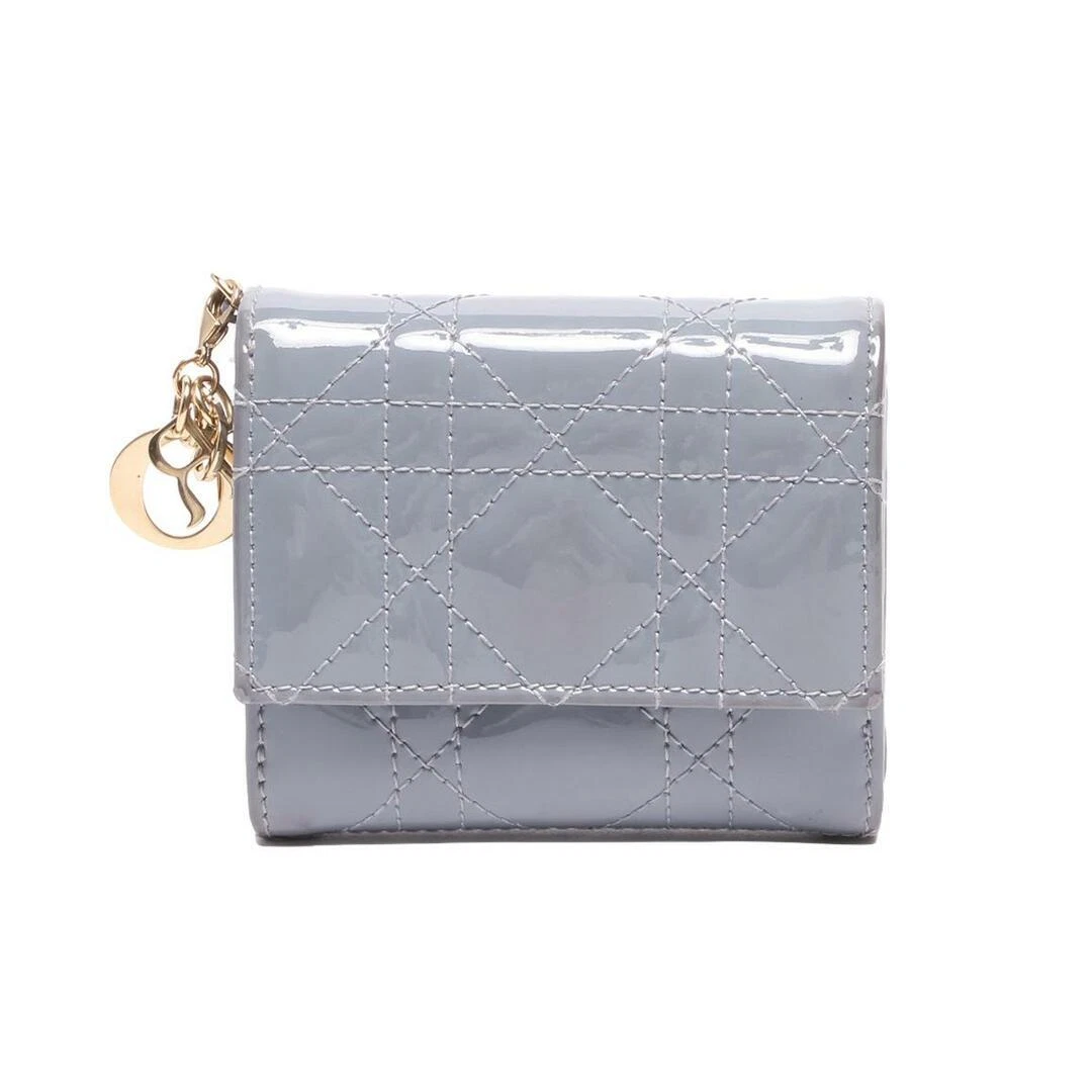 Portefeuille Dior Christian triple pli Lotus pour femme ac4e8578f9f2267511f68654c0af1d27