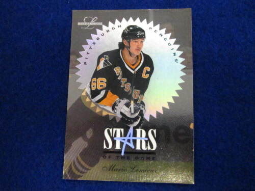 1996 Leaf Limited Mario Lemieux Stars of the game Hockey Card Penguins #1 - Photo 1 sur 1