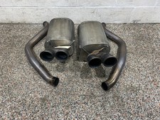 2010 Corvette C6 Corsa Axle Back Exhaust Muffler Black Tips 2.5 Inch Pipe