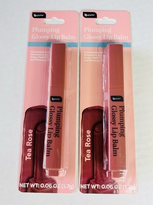 b.pure Plumping Glossy Lip Balm *Tea Rose *2 pack