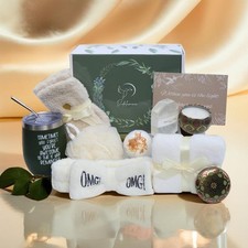Mother  s Day Gifts for Mom   Spa Gift Box with Tumbler, Bath Bomb, Loofah,...