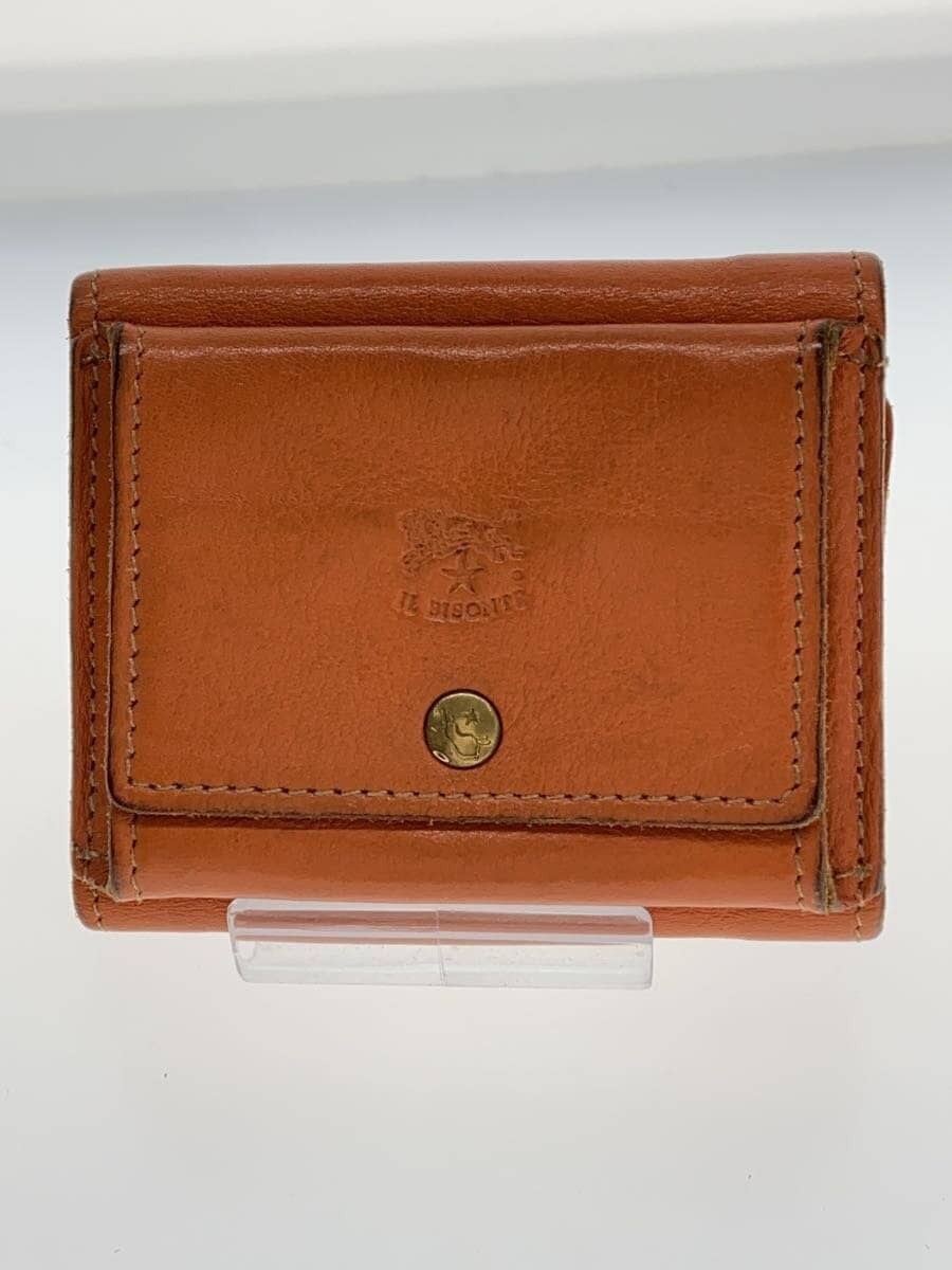 デ*ー様 IL BISONTE / ORIGINAL LEATHER / マネー IL BISONTE Trifold Wallet Leather ORN Men's, Slightly