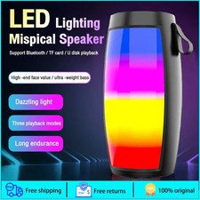 Wireless Bluetooth Speaker Portable Mini Bass Subwoofer LED Light Sound System