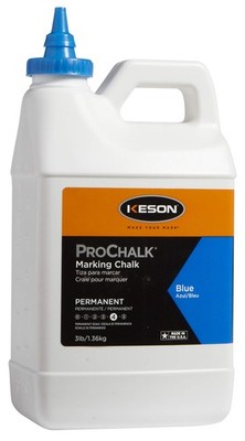 PM103BLUE ProChalk Permanent Chalk Blue 3-Pound Bulk Bottle for Chalk Lines
