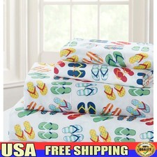 Microfiber 4 Piece Sheet Set Soft Breathable Fade Resistant Machine Washable New