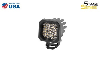 Stage Series C1 LED Pod Pro White Flood Standard With Red Back Light Single