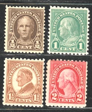 jis36 US STAMP SC# 551-554 1/2-2c 1922 *MINT OG D/G FVF CV$7.00 980