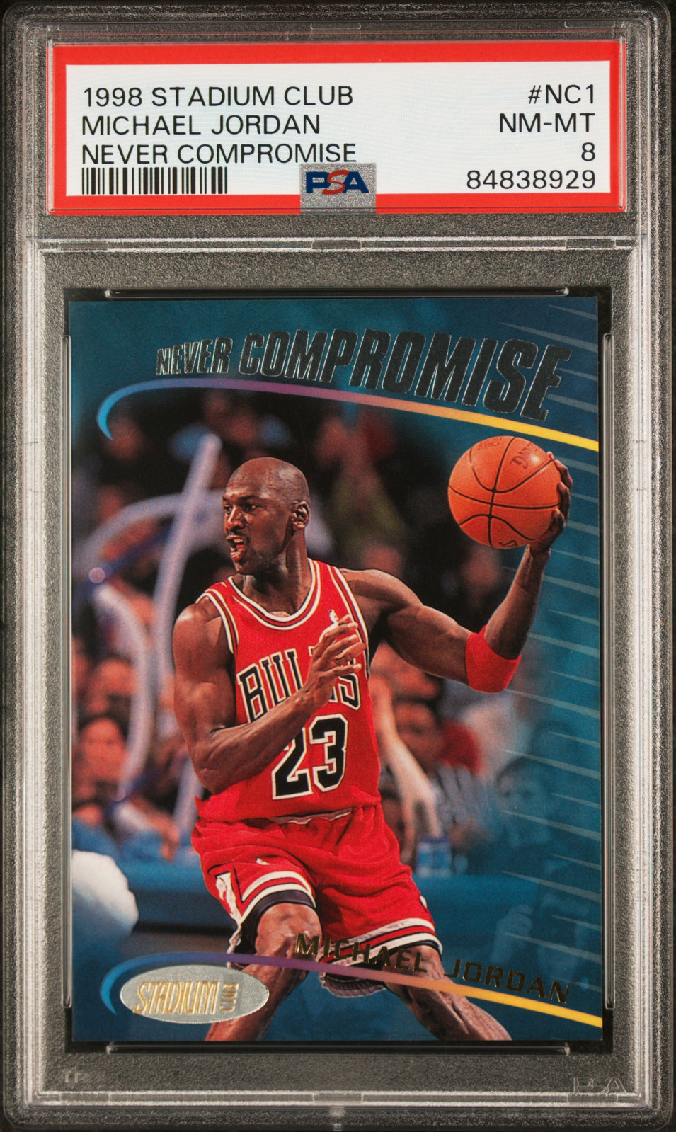 1998 STADIUM CLUB NEVER COMPROMISE #NC1 MICHAEL JORDAN PSA 8 | eBay
