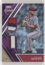 2017 Panini Elite Extra Edition Dual Materials Purple 3/25 Austin Voth 0a4v