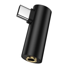 Right Angle USB C to 3.5mm Audio Samsung Adapter for Galaxy S25 Edge Ultra Z Fli
