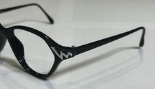 Paloma Picasso Vintage Eyeglass Frames Black 56-17 Germany NOS No Lenses 
