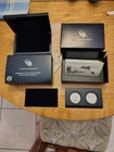 2013 W REVERSE PROOF & ENHANCED SILVER EAGLE 2 COIN WEST POINT SET WITH BOX/COA