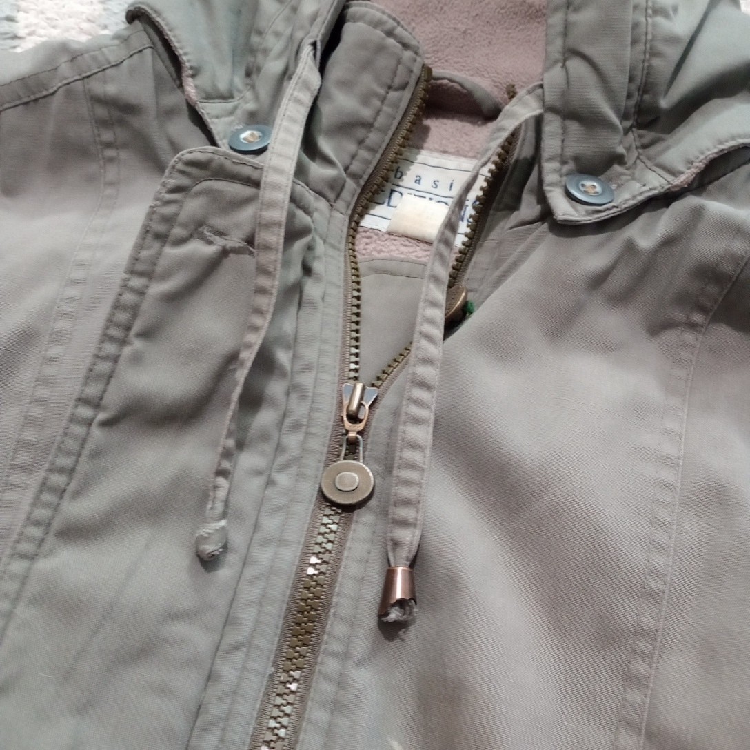 Woman's Basic Editions Hooded Coat Jacket Size La… - image 5