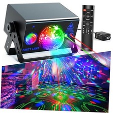 Party Lights, Disco Light Dj Disco Ball LED Sound Metal shell disco light