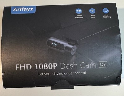 Arifayz Q3 FHD 1080P Dash Cam with WiFi and Loop Recording.