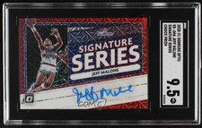 2020-21 Panini Donruss Optic Choice Red Prizm Jeff Malone SGC 9.5 Mint+ Auto 1u6