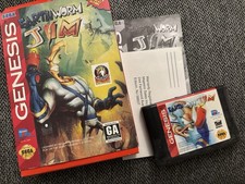 Earthworm Jim – Sega Genesis – Original Case & Cartridge