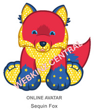 Webkinz Classic Sequin Fox Code Only messaged